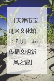 天津市宝坻区文化馆：打开一扇传播文明新风之窗