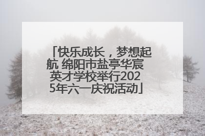 快乐成长，梦想起航 绵阳市盐亭华宸英才学校举行2025年六一庆祝活动