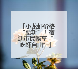 小龙虾价格“腰斩”！宿迁市民畅享“吃虾自由”