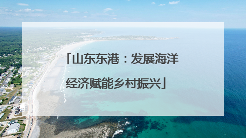 山东东港：发展海洋经济赋能乡村振兴
