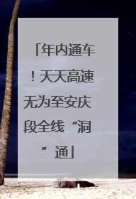 年内通车！天天高速无为至安庆段全线“洞”通