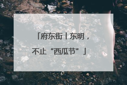 府东街丨东明，不止“西瓜节”