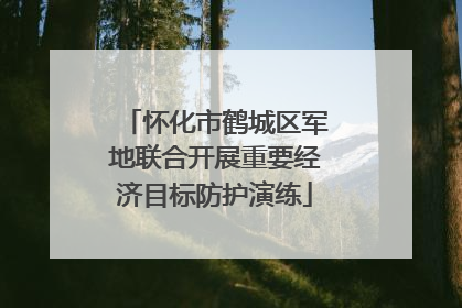 怀化市鹤城区军地联合开展重要经济目标防护演练