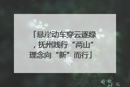 悬崖动车穿云逐绿，抚州践行“两山”理念向“新”而行