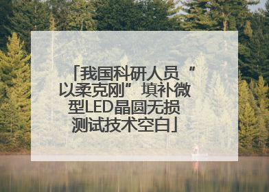 我国科研人员“以柔克刚”填补微型LED晶圆无损测试技术空白