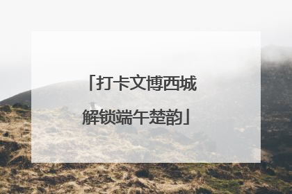 打卡文博西城 解锁端午楚韵