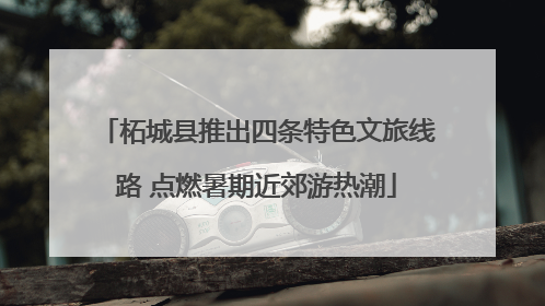 柘城县推出四条特色文旅线路 点燃暑期近郊游热潮
