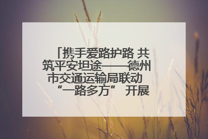携手爱路护路 共筑平安坦途——德州市交通运输局联动 “一路多方” 开展路政宣传月活动