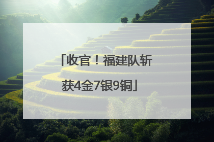 收官！福建队斩获4金7银9铜