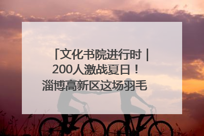 文化书院进行时｜200人激战夏日！淄博高新区这场羽毛球比赛太酷