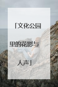 文化公园里的花影与人声