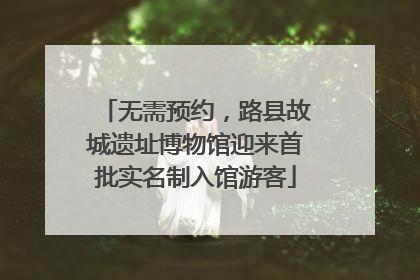 无需预约，路县故城遗址博物馆迎来首批实名制入馆游客