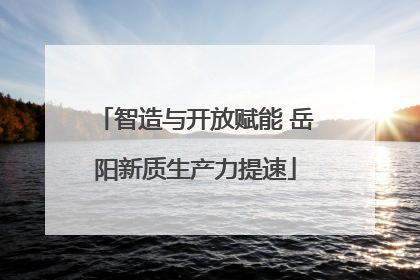 智造与开放赋能 岳阳新质生产力提速