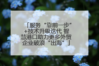 服务“靠前一步”+技术升级迭代 智慧港口助力更多外贸企业破浪“出海”