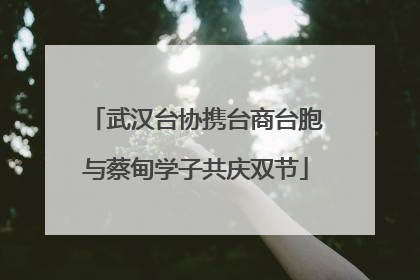 武汉台协携台商台胞与蔡甸学子共庆双节