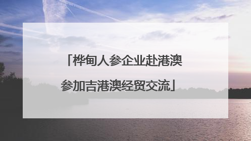 桦甸人参企业赴港澳参加吉港澳经贸交流
