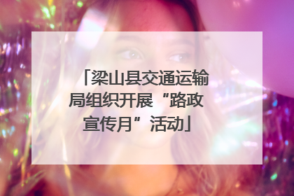 梁山县交通运输局组织开展“路政宣传月”活动