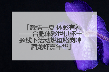 激情一夏 体彩有礼——合肥体彩世俱杯主题线下活动燃爆骆岗啤酒龙虾嘉年华