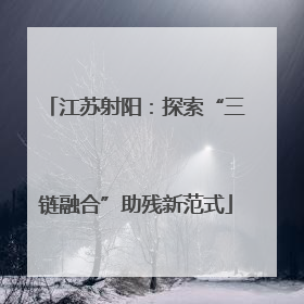 江苏射阳：探索“三链融合”助残新范式