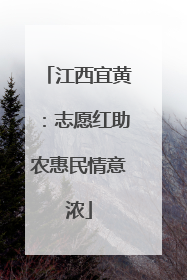江西宜黄：志愿红助农惠民情意浓