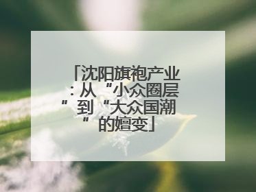 沈阳旗袍产业：从“小众圈层”到“大众国潮”的嬗变