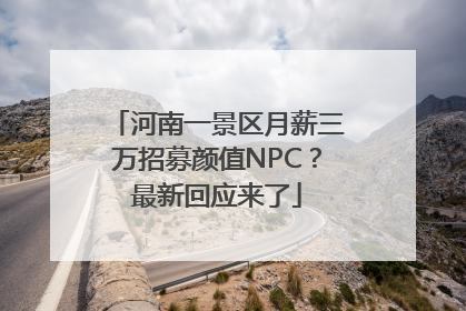 河南一景区月薪三万招募颜值NPC？最新回应来了