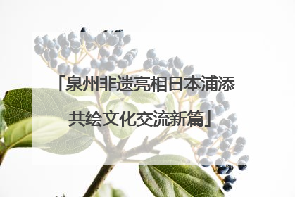泉州非遗亮相日本浦添 共绘文化交流新篇