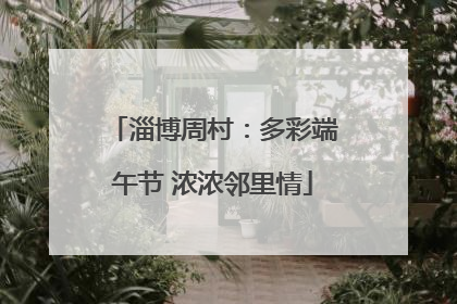 淄博周村：多彩端午节 浓浓邻里情