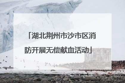 湖北荆州市沙市区消防开展无偿献血活动