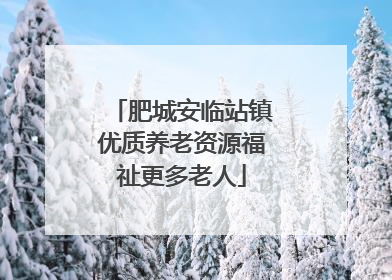 肥城安临站镇优质养老资源福祉更多老人