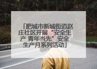 肥城市新城街道赵庄社区开展“安全生产 青年当先”安全生产月系列活动