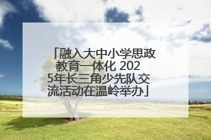 融入大中小学思政教育一体化 2025年长三角少先队交流活动在温岭举办