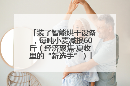 装了智能烘干设备，每吨小麦减损60斤（经济聚焦·夏收里的“新选手”）