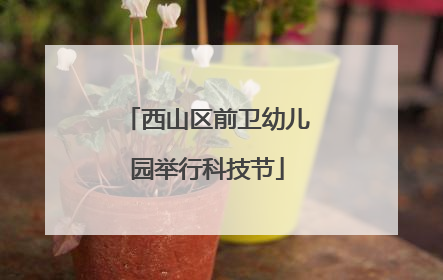 西山区前卫幼儿园举行科技节