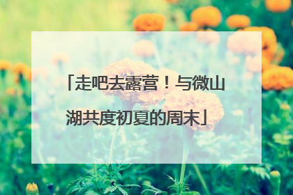 走吧去露营！与微山湖共度初夏的周末