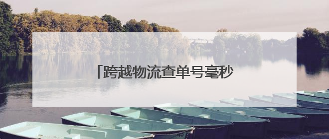 跨越物流查单号毫秒级响应！以科技之力重构物流查询新范式
