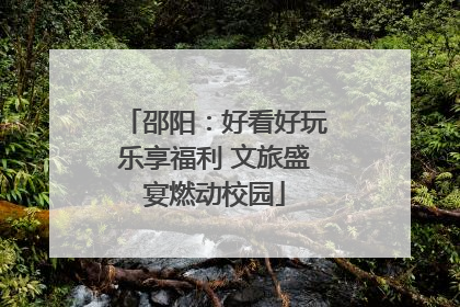 邵阳：好看好玩乐享福利 文旅盛宴燃动校园