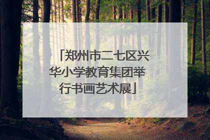 郑州市二七区兴华小学教育集团举行书画艺术展