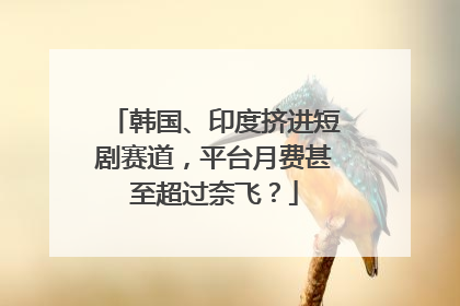 韩国、印度挤进短剧赛道，平台月费甚至超过奈飞？