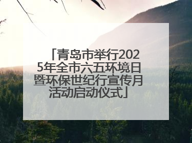 青岛市举行2025年全市六五环境日暨环保世纪行宣传月活动启动仪式