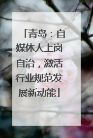 青岛：自媒体人上岗自治，激活行业规范发展新动能