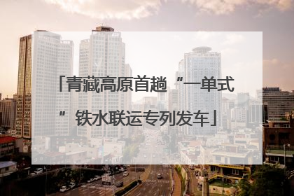 青藏高原首趟“一单式”铁水联运专列发车