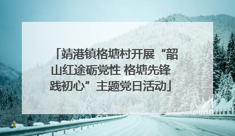 靖港镇格塘村开展“韶山红途砺党性 格塘先锋践初心”主题党日活动