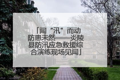 闻“汛”而动 防患未然——炎陵县防汛应急救援综合演练现场见闻