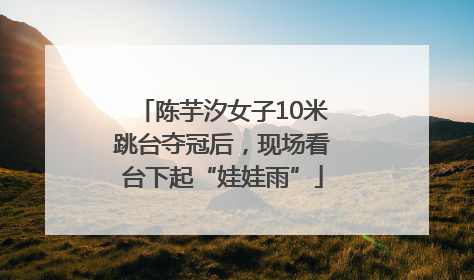 陈芋汐女子10米跳台夺冠后，现场看台下起“娃娃雨”