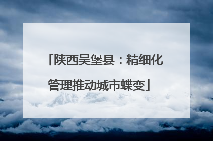 陕西吴堡县：精细化管理推动城市蝶变