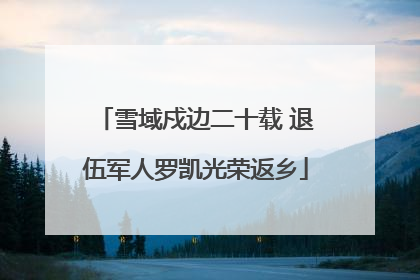 雪域戍边二十载 退伍军人罗凯光荣返乡