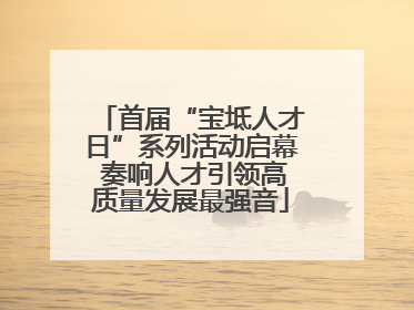 首届“宝坻人才日”系列活动启幕 奏响人才引领高质量发展最强音