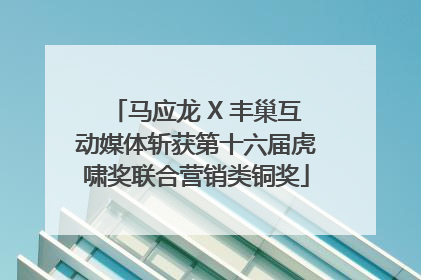 马应龙 X 丰巢互动媒体斩获第十六届虎啸奖联合营销类铜奖