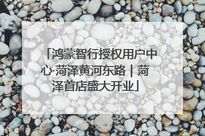 鸿蒙智行授权用户中心·菏泽黄河东路｜菏泽首店盛大开业